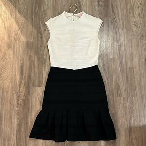 Ted Baker black and white dress size 4